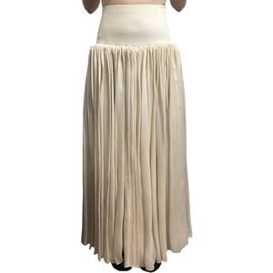 The Row Tina Skirt in Natural size 2 Dramatic Accordion Style Pleating